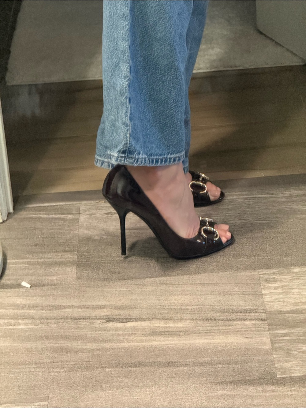 RARE colour, gucci horsebit heels